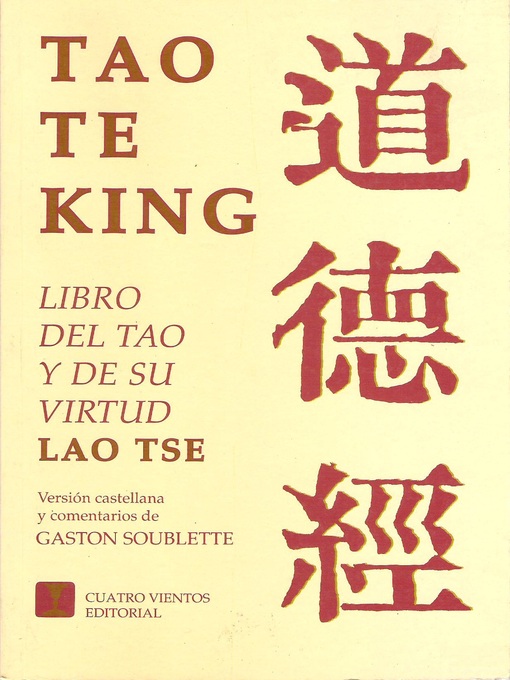 Title details for Tao Te King by Lao Tse - Available